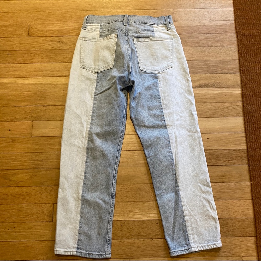 GAP • Two Tone Super High Rise Cuff Splice Jeans - Picture 13 of 16